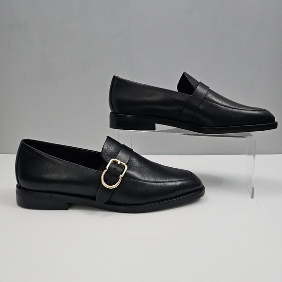 3.1 Phillip Lim Alexa Monkstrap Loafer Womens EU 40 Black Leather Designer NEW - Picture 3 of 14
